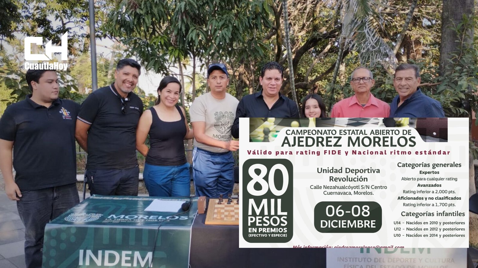 ANUNCIAN DETALLES DEL CAMPEONATO ESTATAL ABIERTO DE AJEDREZ MORELOS 2024.