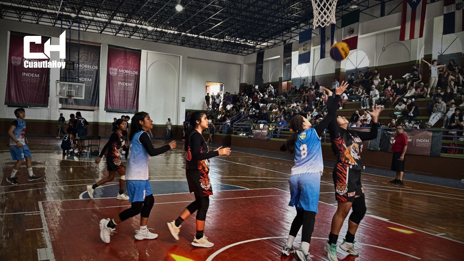 REALIZAN ETAPA ESTATAL DE BÁSQUETBOL 3X3 EN MORELOS, RUMBO A NACIONALES CONADE 2025.